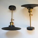 Pair of industrial wall light