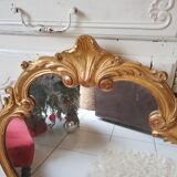 Mirror style Louis XV carved gilded wood  90x58cm