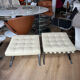 Paire d'Ottomans Barcelone édition Knoll