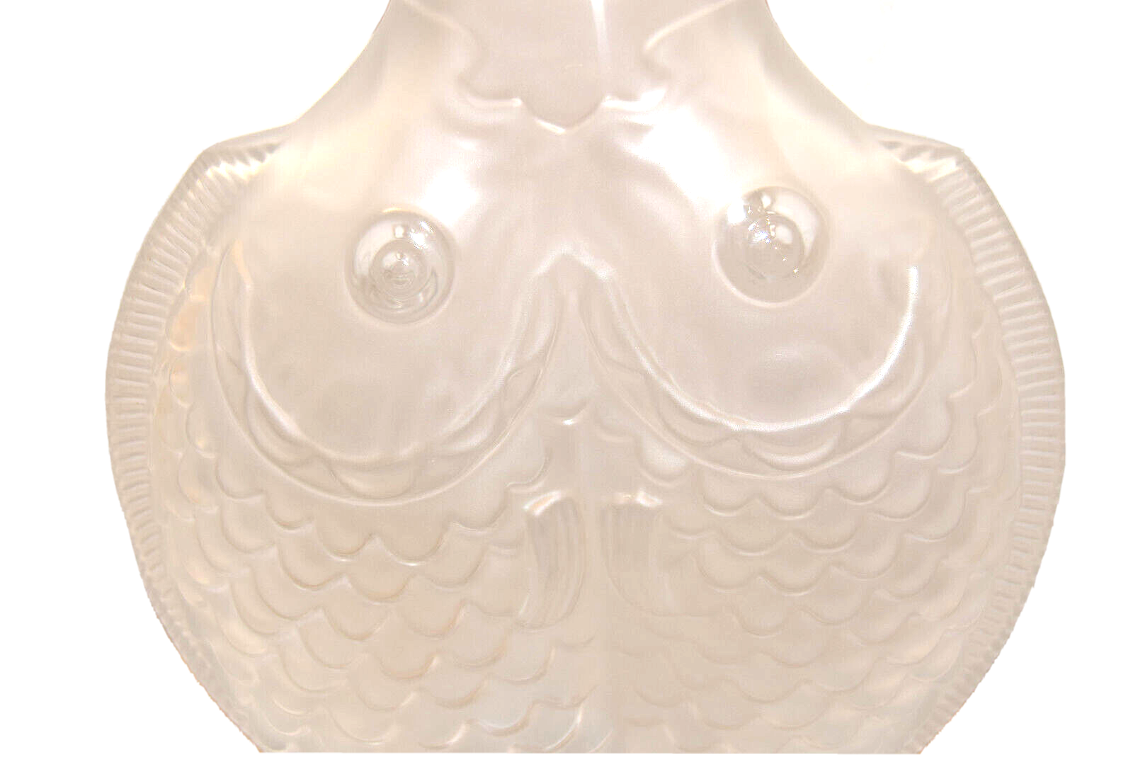 Crystal fish vase by bayel royal crystal of champagne