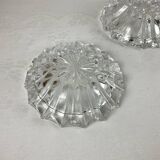Paire de cendrier en cristal