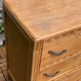 Commode art déco 1930 en bois brut