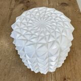 Vintage White Porcelain Wall Light, 1970s
