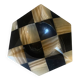 Cendrier, vide-poche hexagonal vintage en onyx et marbre