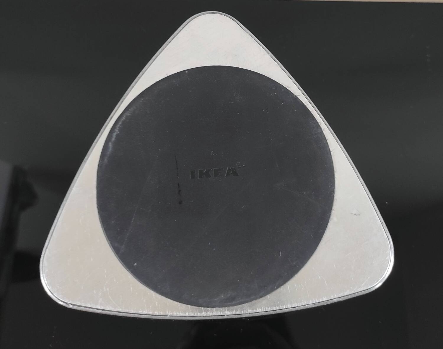 Large Candle Holder / Vintage Photophore IKEA Brushed Aluminium 90s
