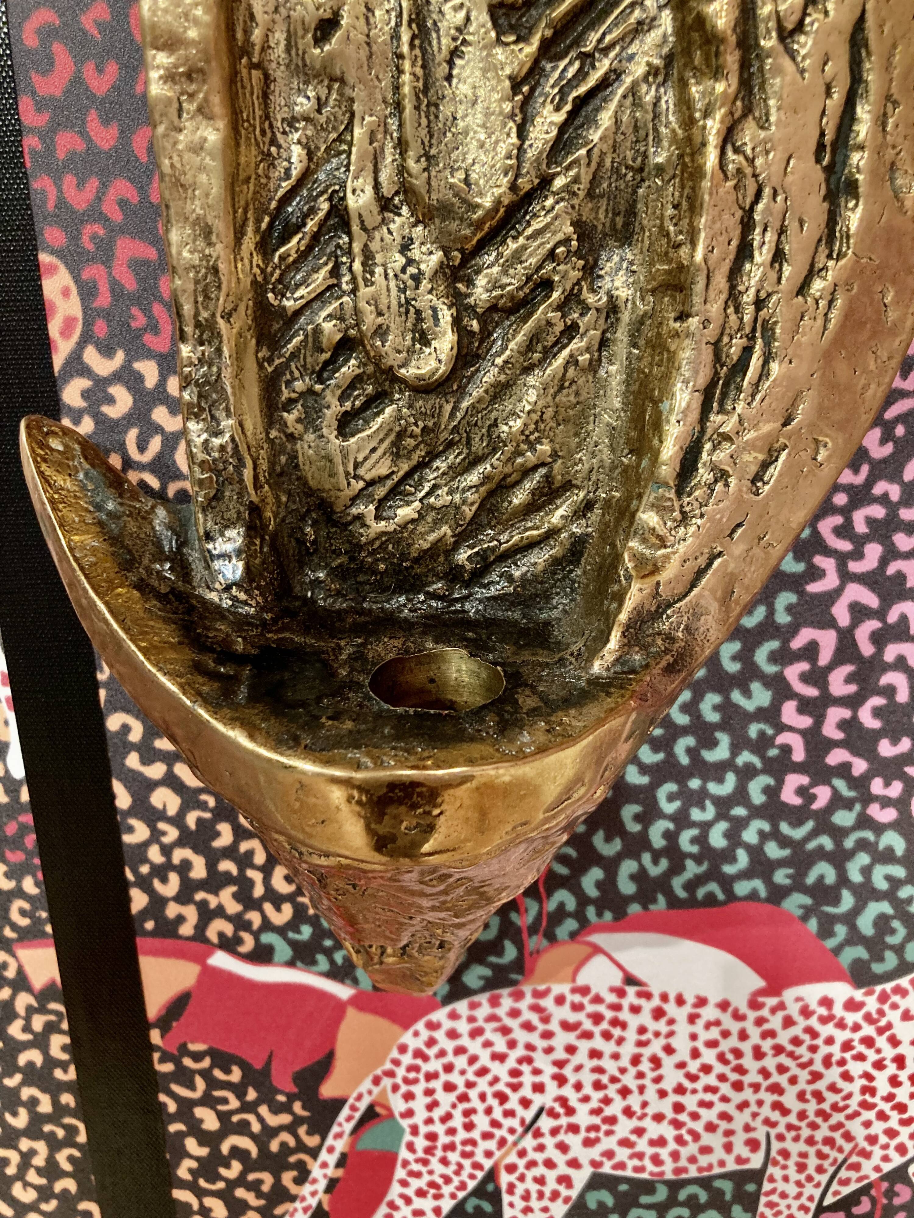 Large sculpture / candle holder "Scandinavian Design 1950".