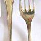 Table cover pearl 6 forks + 6 silver-plated metal spoons German Wellner Silber 21cm