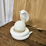 Cobra snake lamp 1970 1980 Avobin Italy