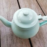 Enamelled sheet metal teapot