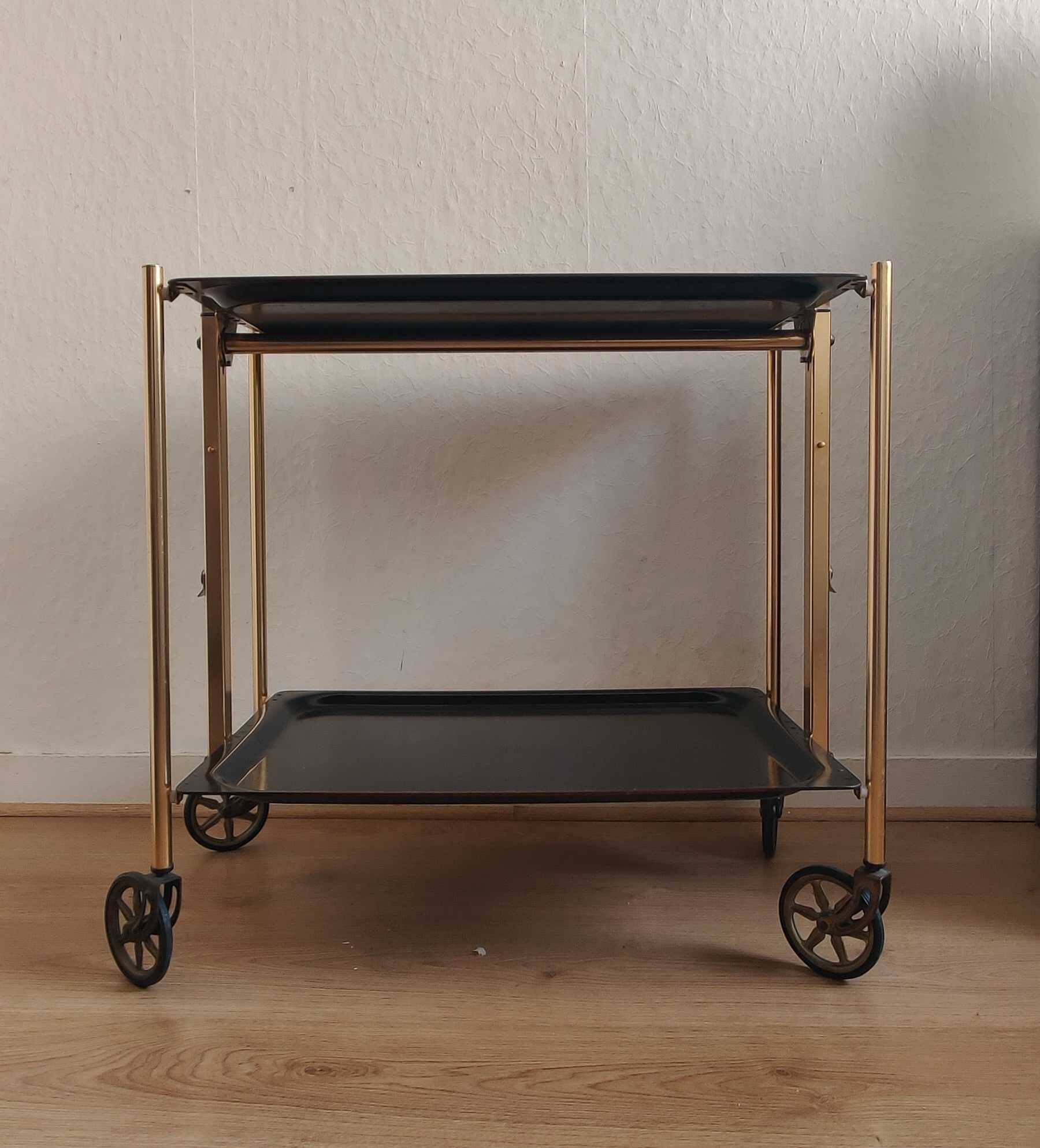 Vintage folding dessert table made in France.