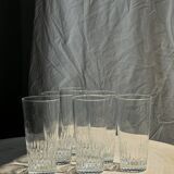 6 grands verres à orangeade en verre