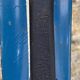 Old Pair of Vintage Blue & White Wooden Skis Mountain Chalet Decor - 218 cm