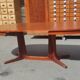 Baumann vintage Scandinavian style oval table with extension