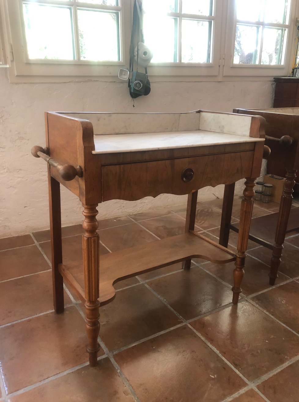Pair of toilet tables