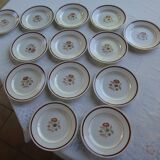 Lot of 13 Gien dessert plates