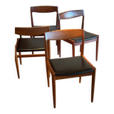 Set of vintage Scandinavian chairs by H.W. Klein for Bramin Møbl.