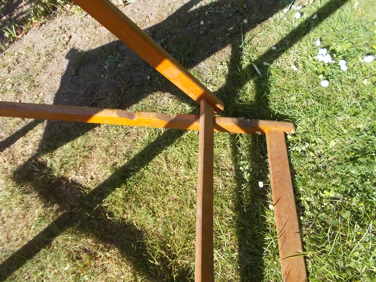 Vintage orange and wood transat