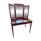 Ancienne coiffeuse triptyque époque fin 19ème - début 20ème