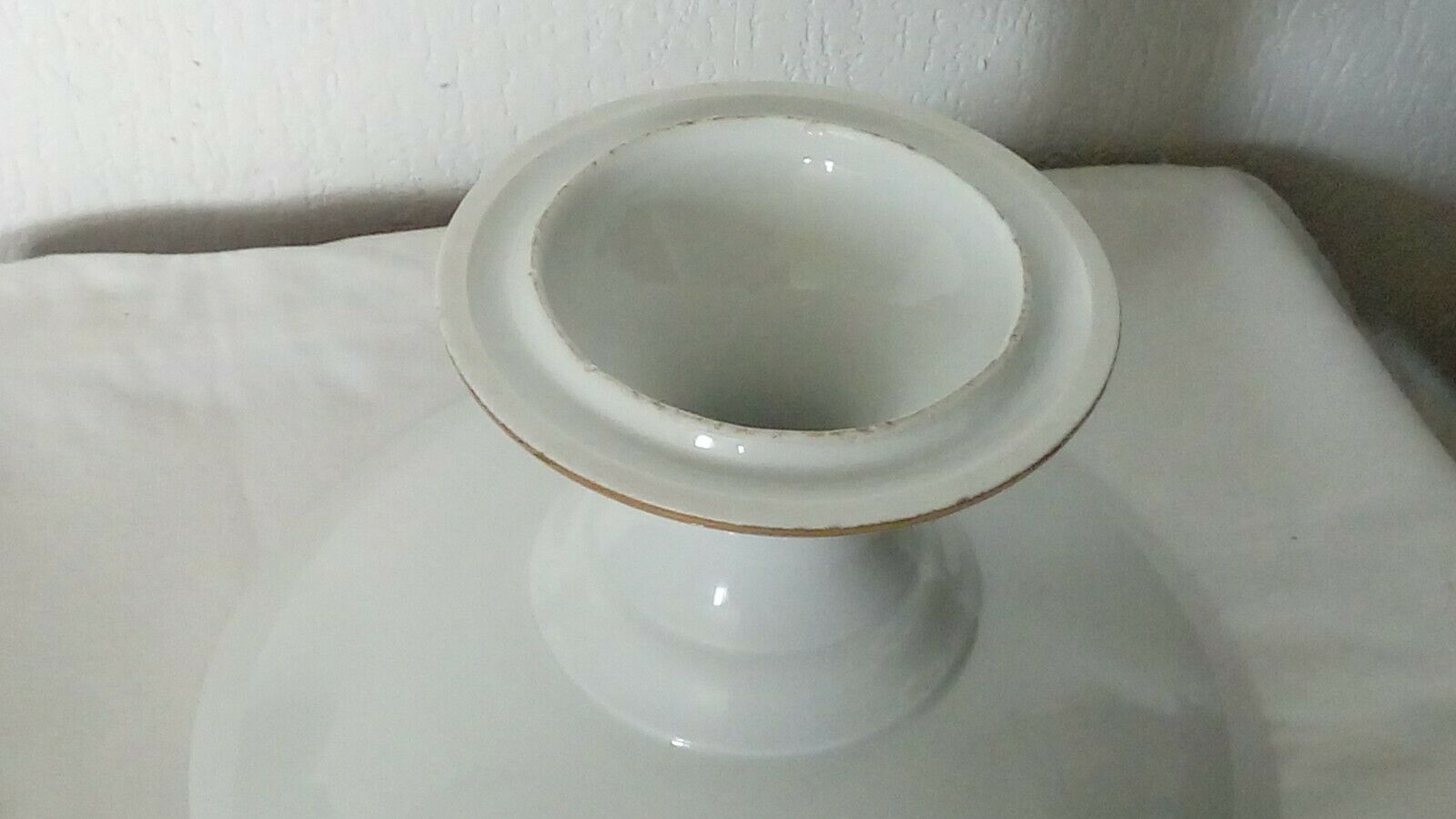 Decor porcelain compotier cut with barbel