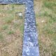 Grey marble fireplace