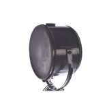 Old industrial spot on wooden tripod | vintage spot on 3 leg | tripod floor lamp