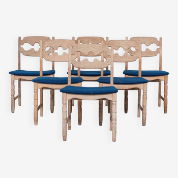 Henning Kjaernulf Oak Danish Mid-Century Dining Chairs