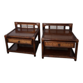 Set of 2 Roche Bobois bedside tables.