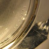 Decangonal cup on silver metal stand