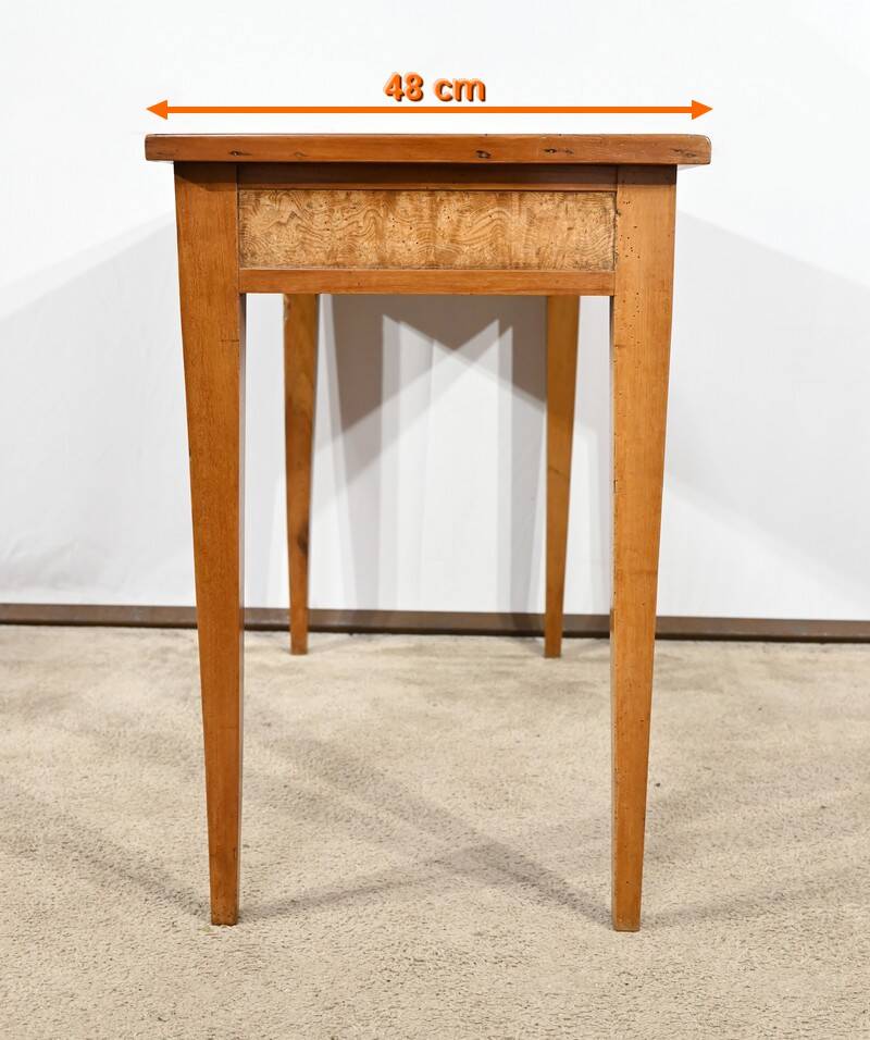 Desk Table in Ash, Mahogany and Cherry, Directoire Style – Mid-19th Century