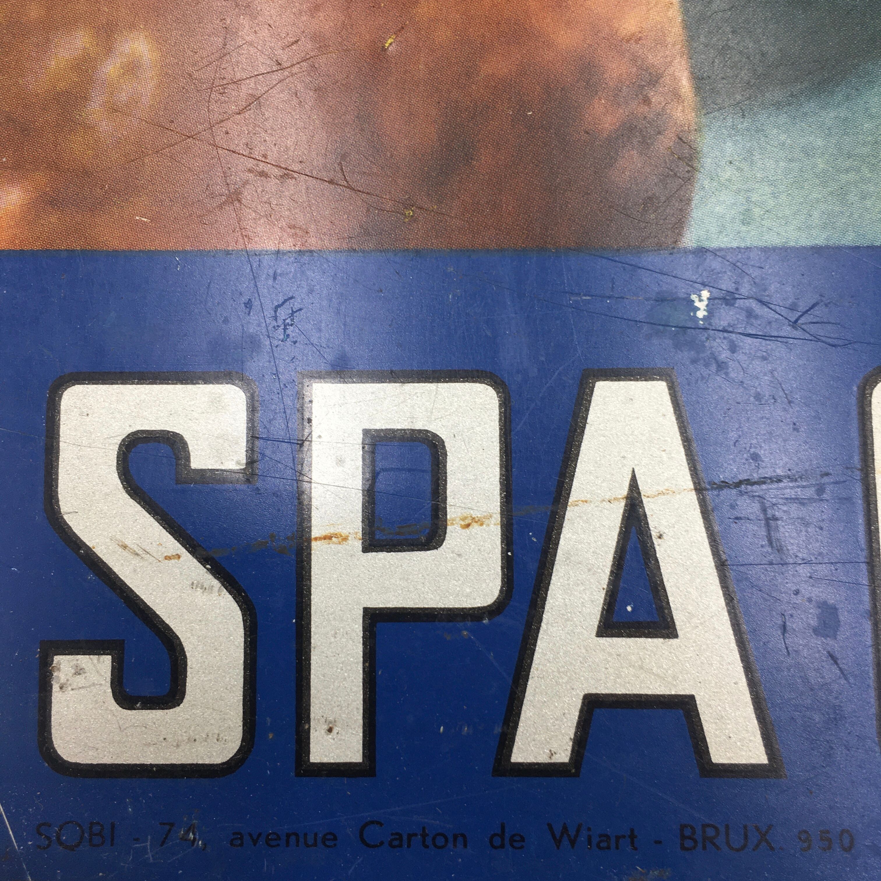 Spa orangina advertising plate