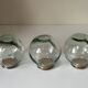 Set of 3 vintage glass candy jars from the 60s and 70s