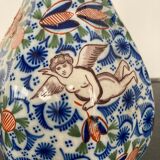 Polychrome vase eighteenth century in Delft earthenware