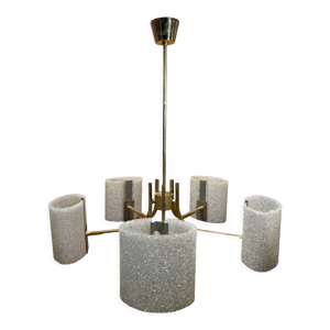 Lustre 5 branches métal