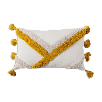 Berber yellow bohemian cushion 30x50 cm