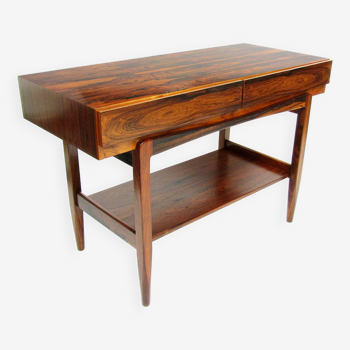 Danish Console Table / Desk in Rio Rosewood by Ib Kofod Larsen