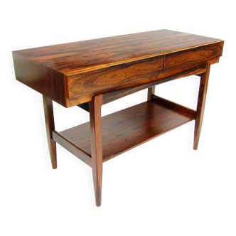 Danish Console Table / Desk in Rio Rosewood by Ib Kofod Larsen