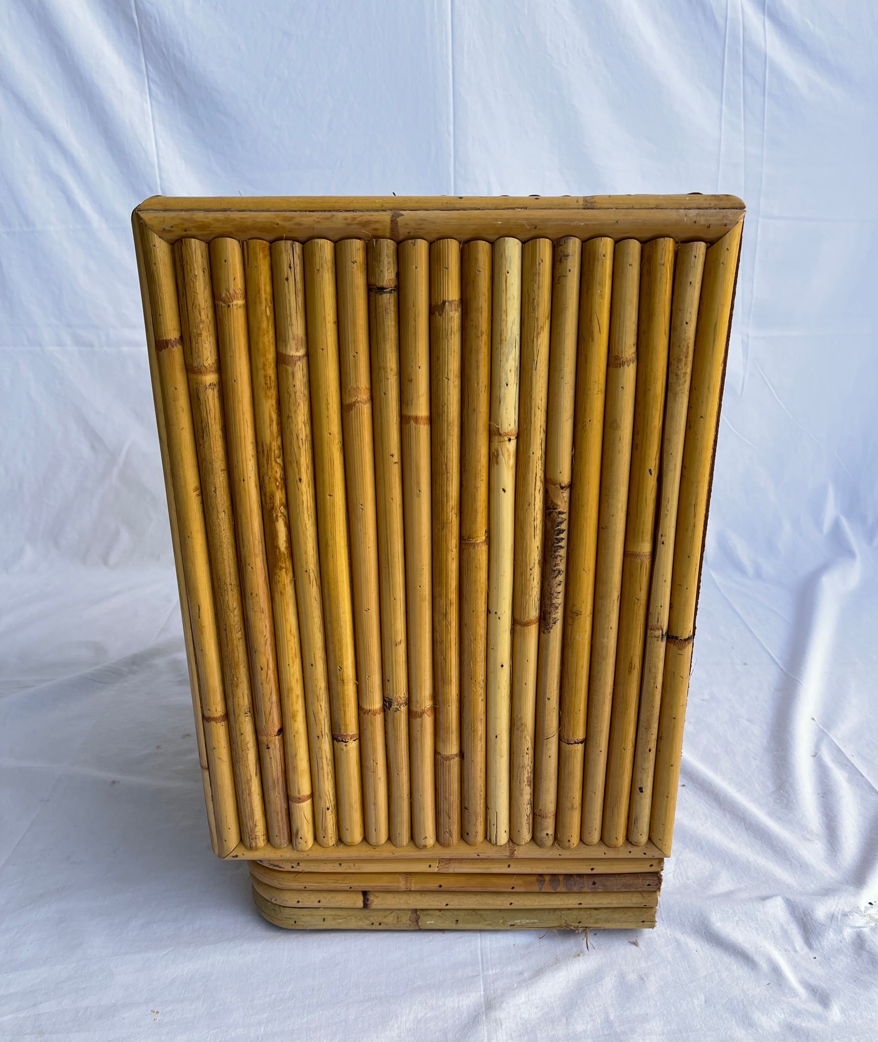 Vintage rattan bedside
