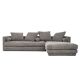 Canapé d'angle KOPENHAGA gris, design scandinave