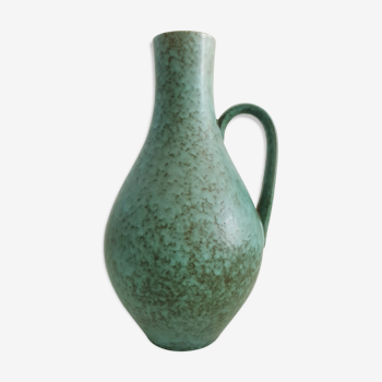 Enamelled green and brown vase Carstens Tunnieshof 693-35 W-Germany