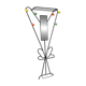 Coat rack in the style of Roger Feraud