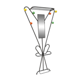 Coat rack in the style of Roger Feraud
