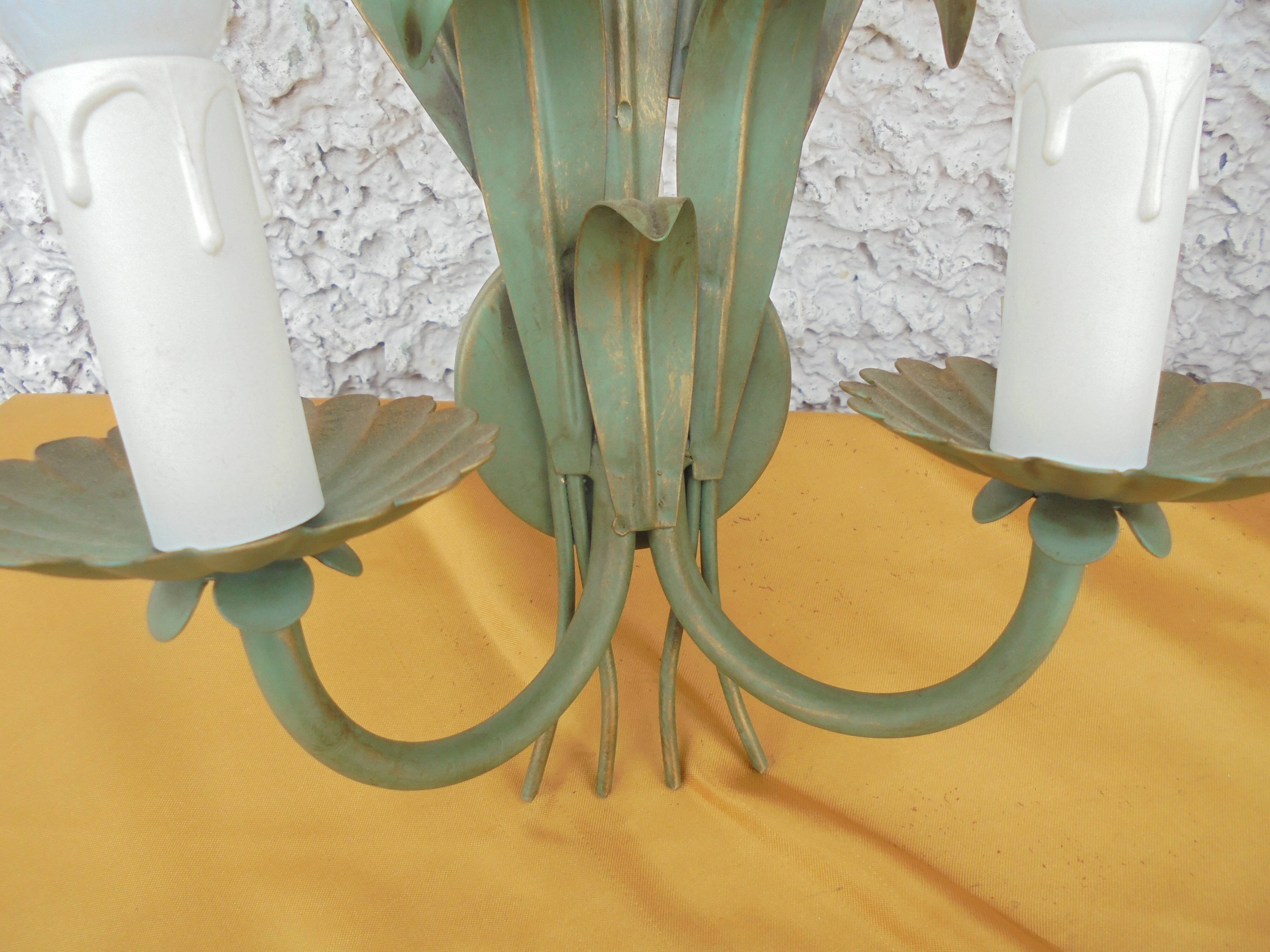 Pair of vintage epi de blé wall lamps