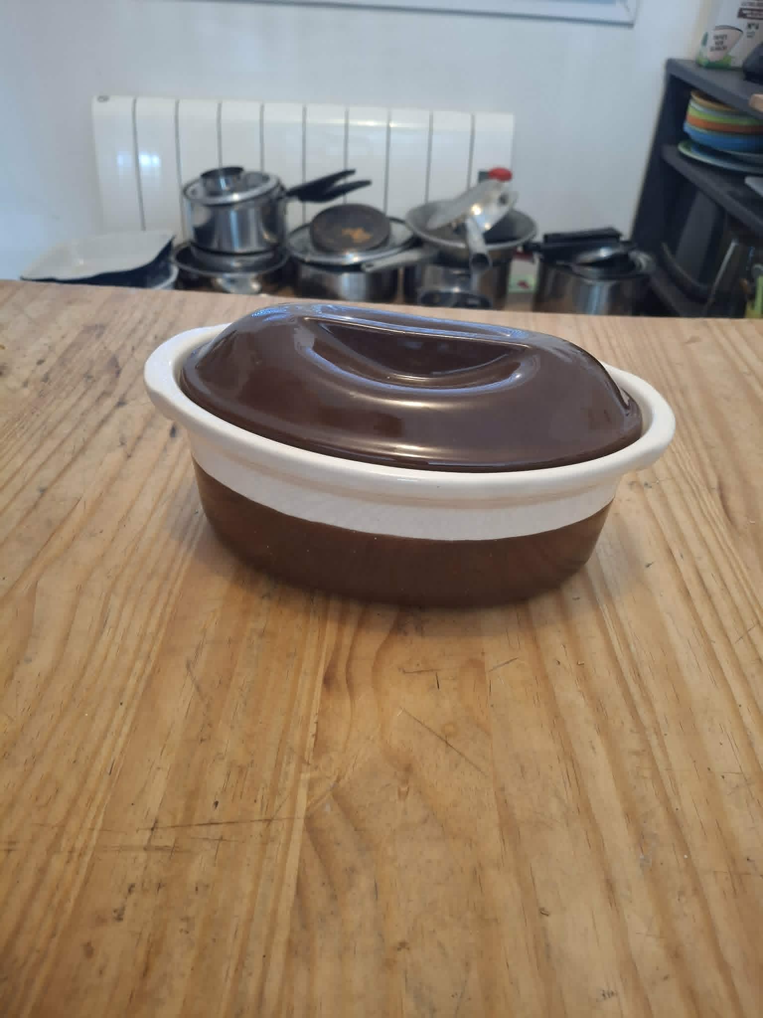 Vintage oval terrine in ceramic Emile Henry – Made in France