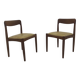 Vintage Danish Dining Chairs in Teak by H.W. Klein for Bramin, Set of 2