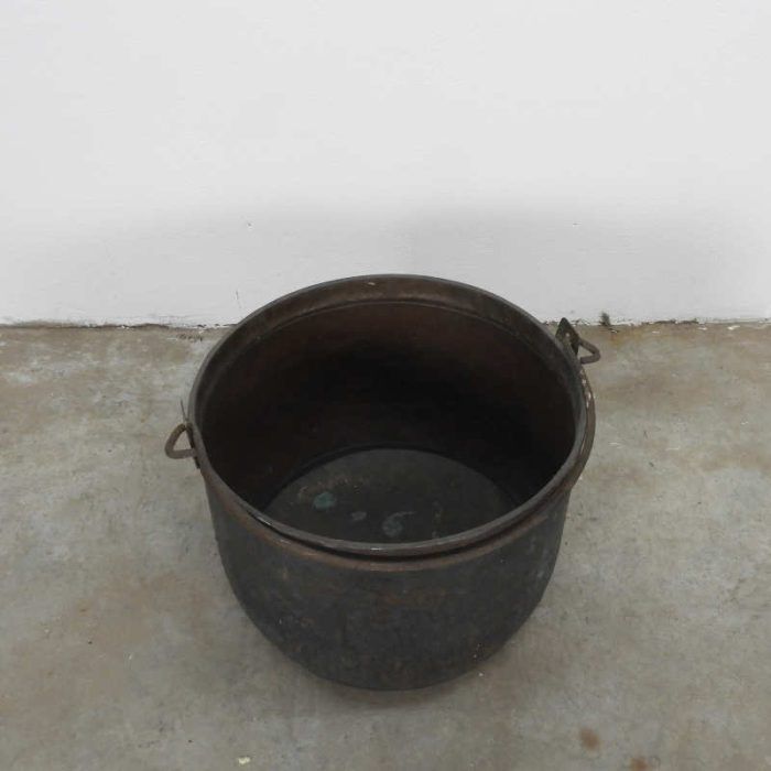 Antique copper kettle