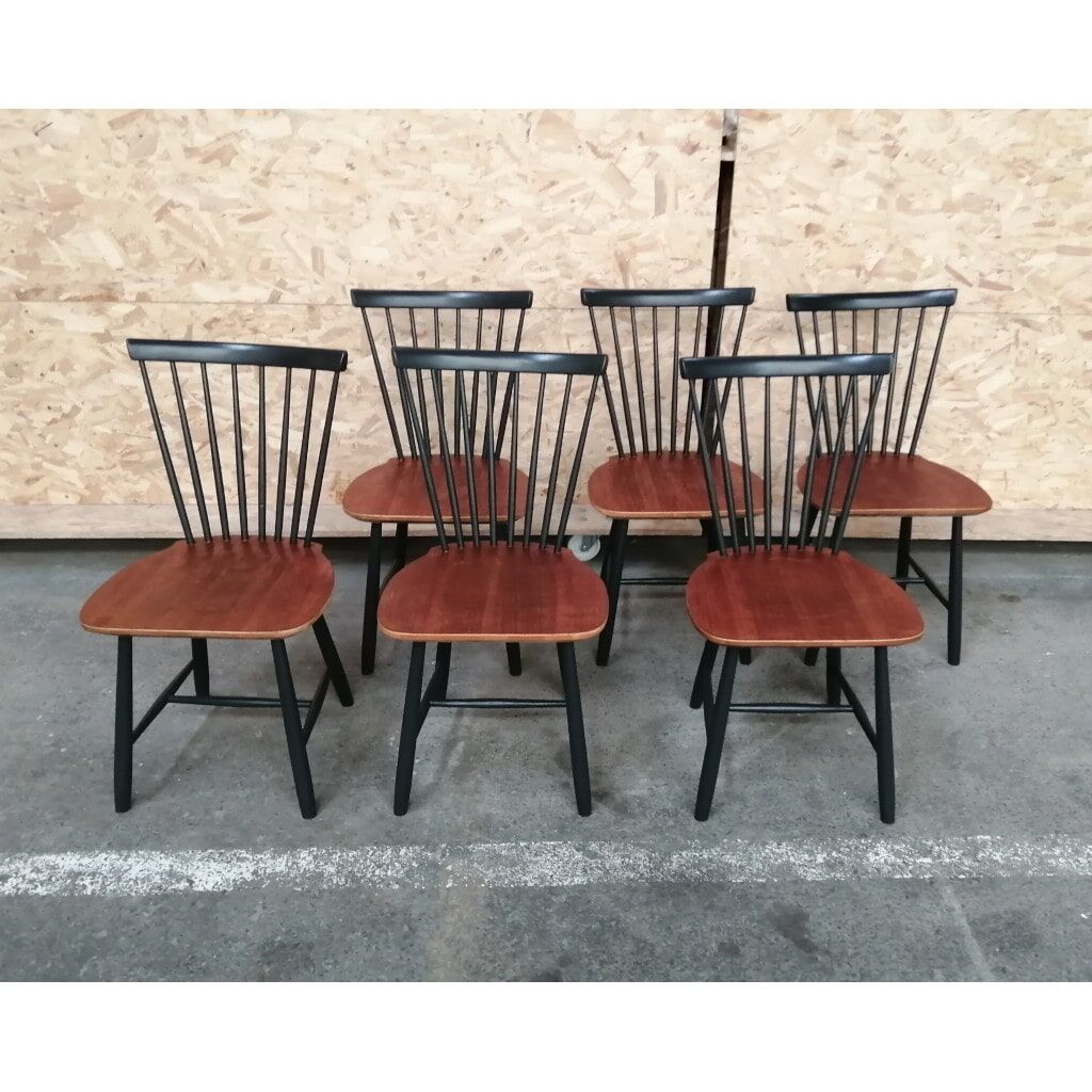 Série de 6 chaises SZ52 par Cees Braakman pour Pastoe