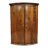 18th century hanging corner cupboard in oak and marquetry circa 1780