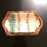 Asparagus dish with earthenware