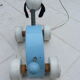 Dog wood old toy to pull