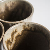 Set of 4 ceramic glasses